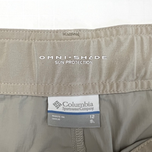 Columbia Omni Shade Hiking Shorts Grey Lightweight Size 12 - Picture 11 of 14